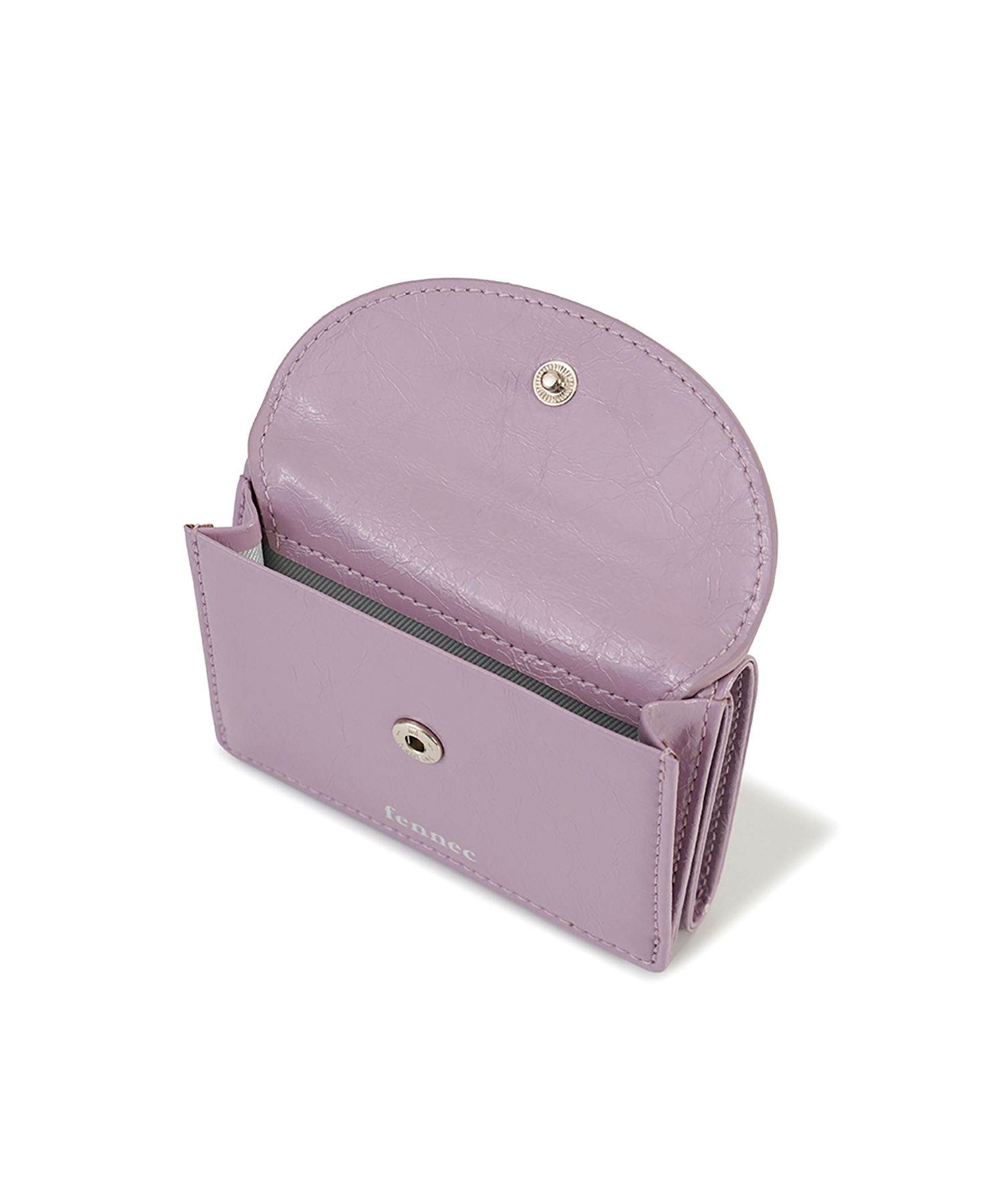 カードケース・名刺入れ Fennec CRINKLE HALFMOON MINI WALLET STEEL BLUE MUSINSA公式 | fennec CRINKLE SOFT CARD CASE - MID GRAY