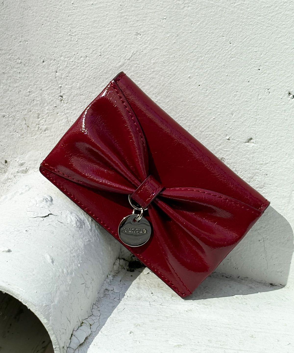 분크(VUNQUE) Toque Balaca Card Wallet (토크 발라카 카드지갑) Berry Red