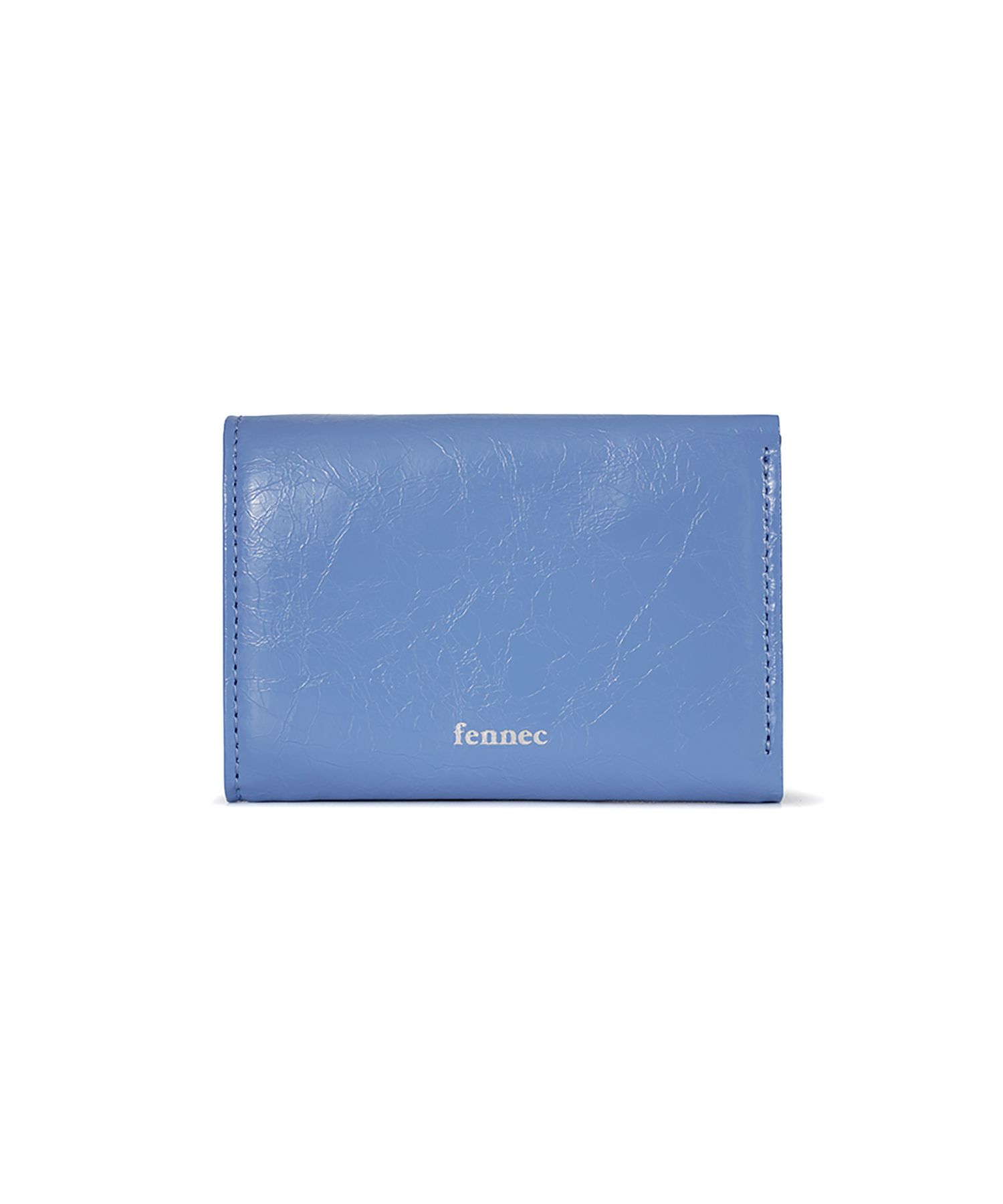 MUSINSA | fennec CRINKLE TRIANGLE TRIPLE WALLET - STEEL BLUE