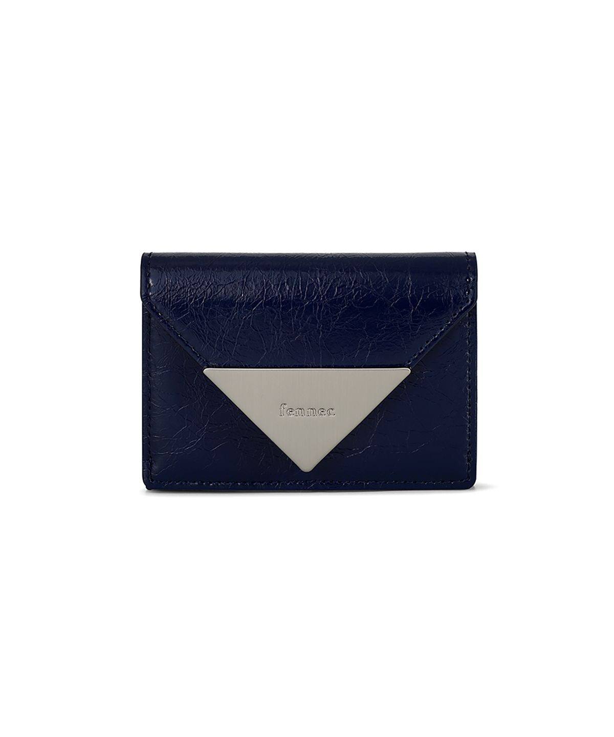페넥(FENNEC) CRINKLE TRIANGLE TRIPLE WALLET - NAVY BLUE