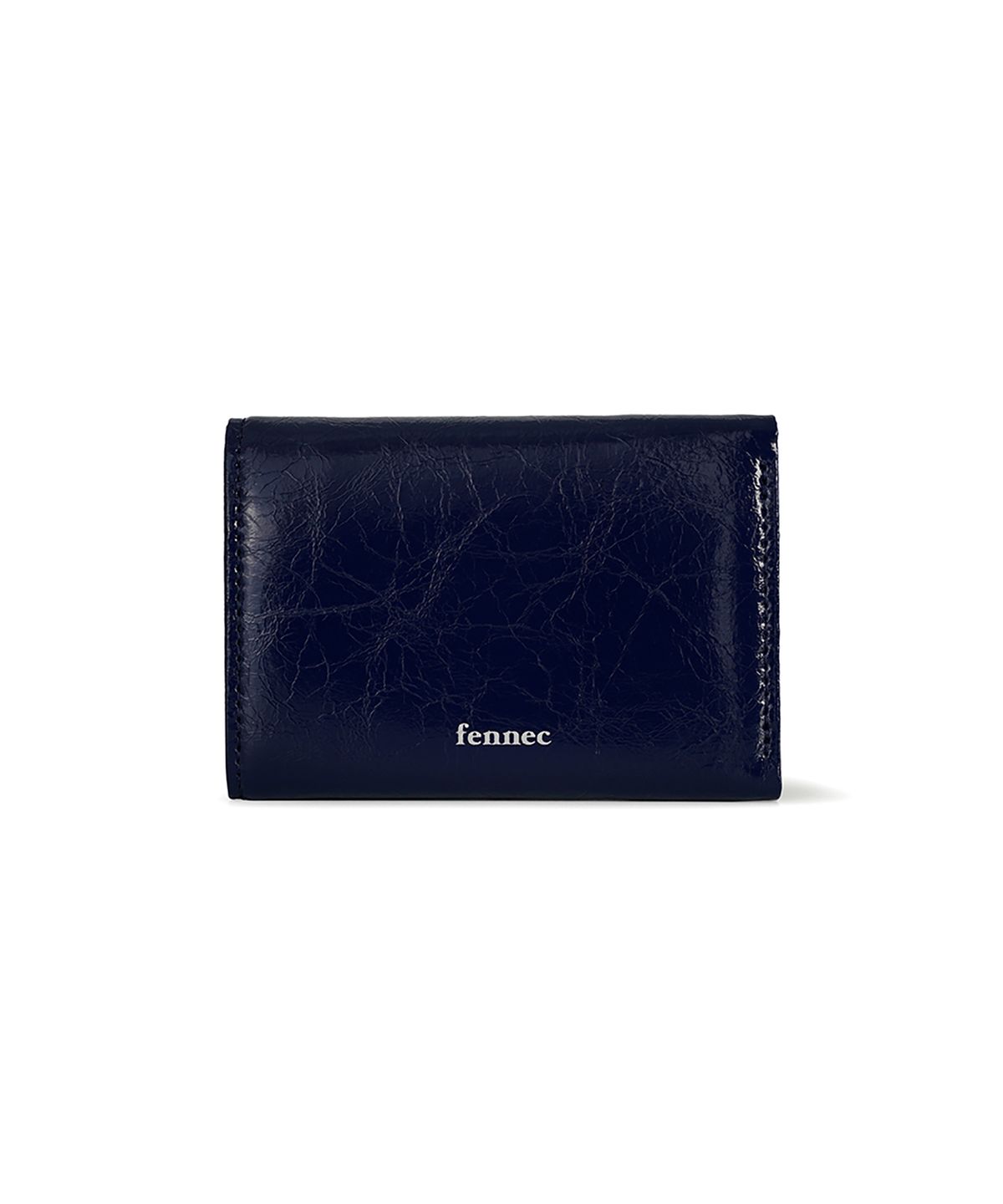 페넥(FENNEC) CRINKLE TRIANGLE TRIPLE WALLET - NAVY BLUE