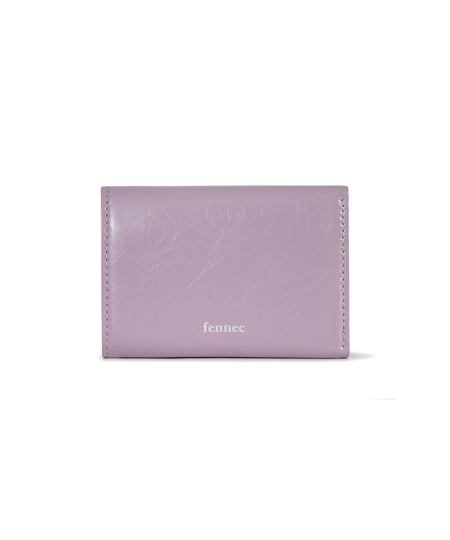 MUSINSA | fennec CRINKLE TRIANGLE TRIPLE WALLET - MAUVE