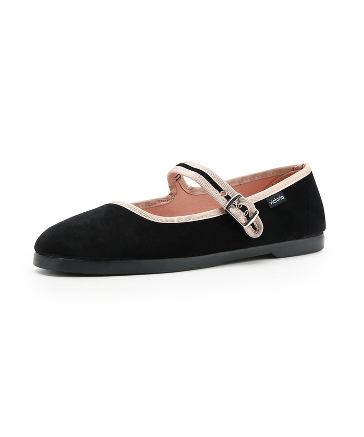 빅토리아 슈즈(VICTORIA SHOES) 쿵푸 벨벳 메르세데스 (1080116-NEGRO)