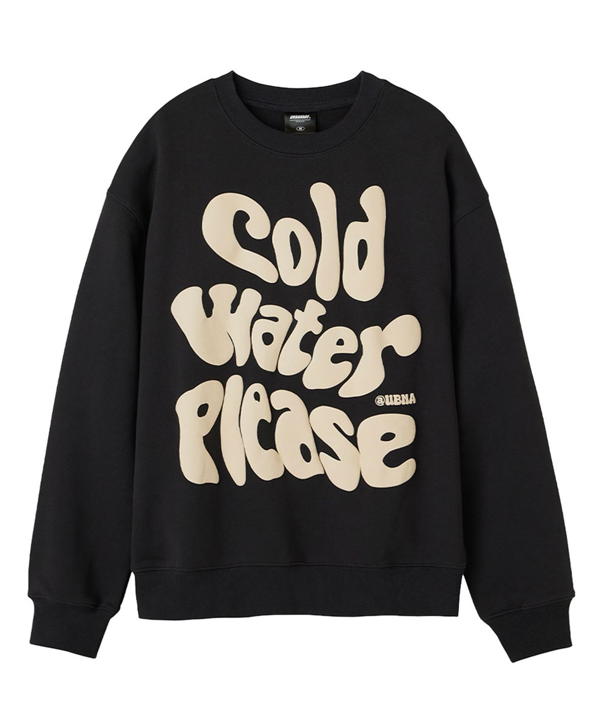 어반에이지(URBANAGE) Cold water Plz 오버 맨투맨_차콜
