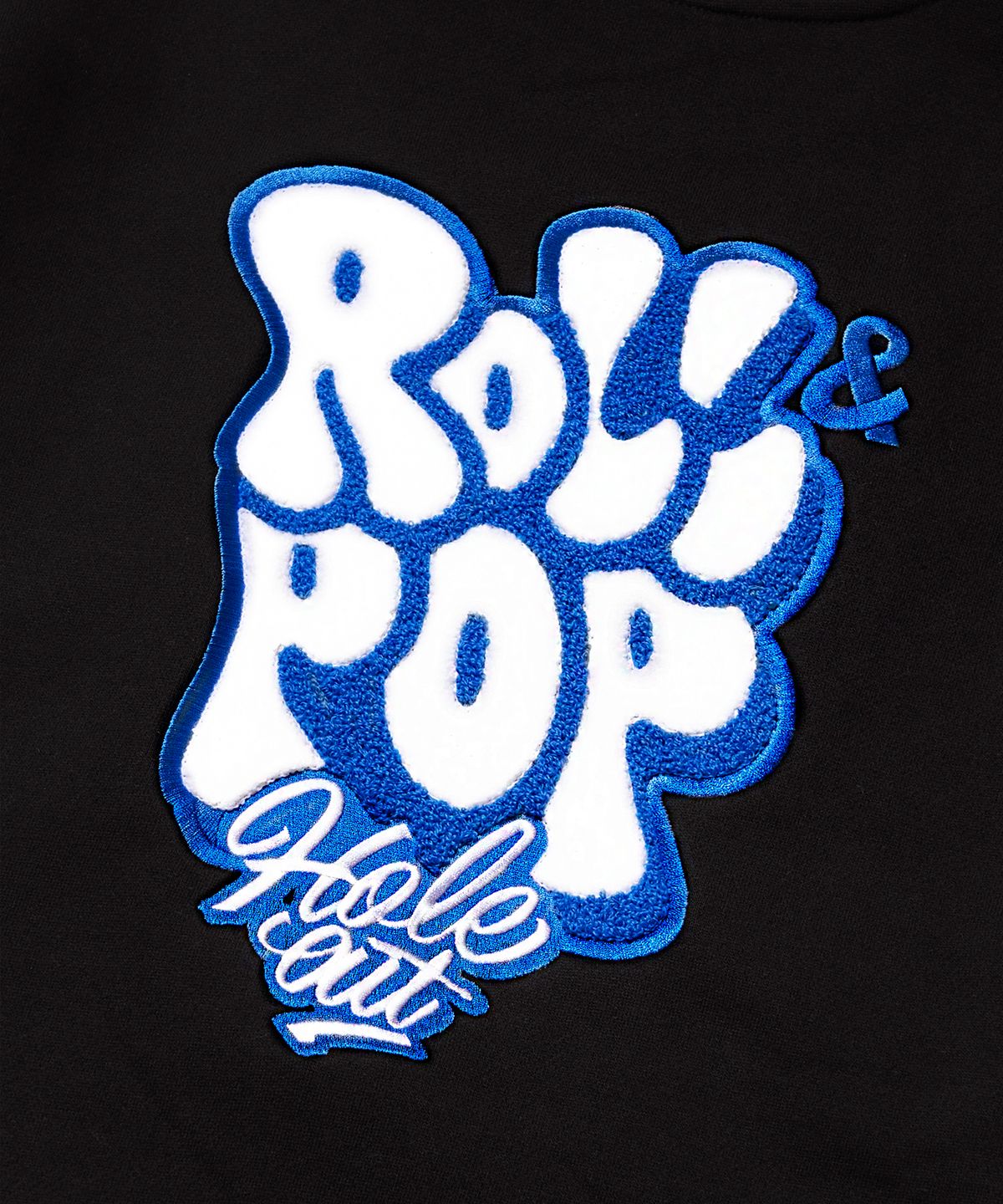 욜프(YORF) YORF CREWNECK ROLL&POP BLACK