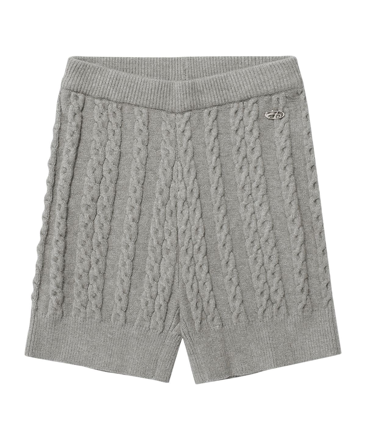 아메스 월드와이드(AMES-WORLDWIDE) CABLE KNIT SHORT PANTS GREY