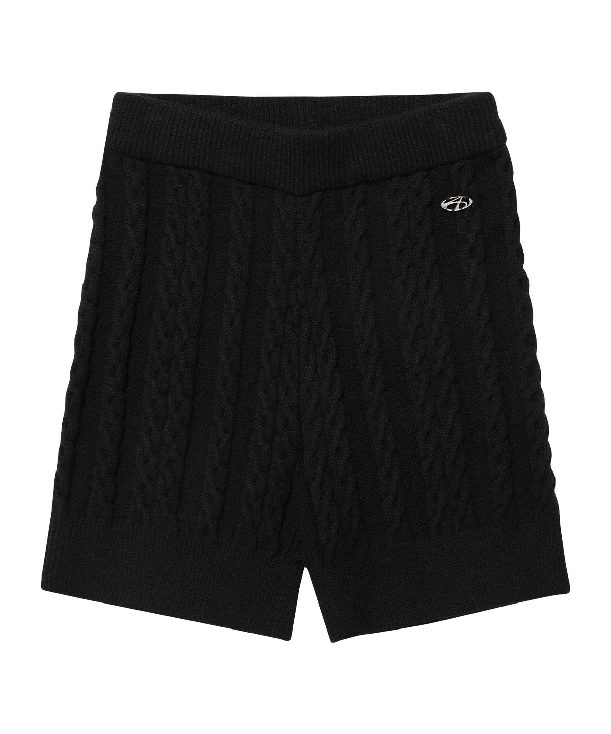 아메스 월드와이드(AMES-WORLDWIDE) CABLE KNIT SHORT PANTS BLACK