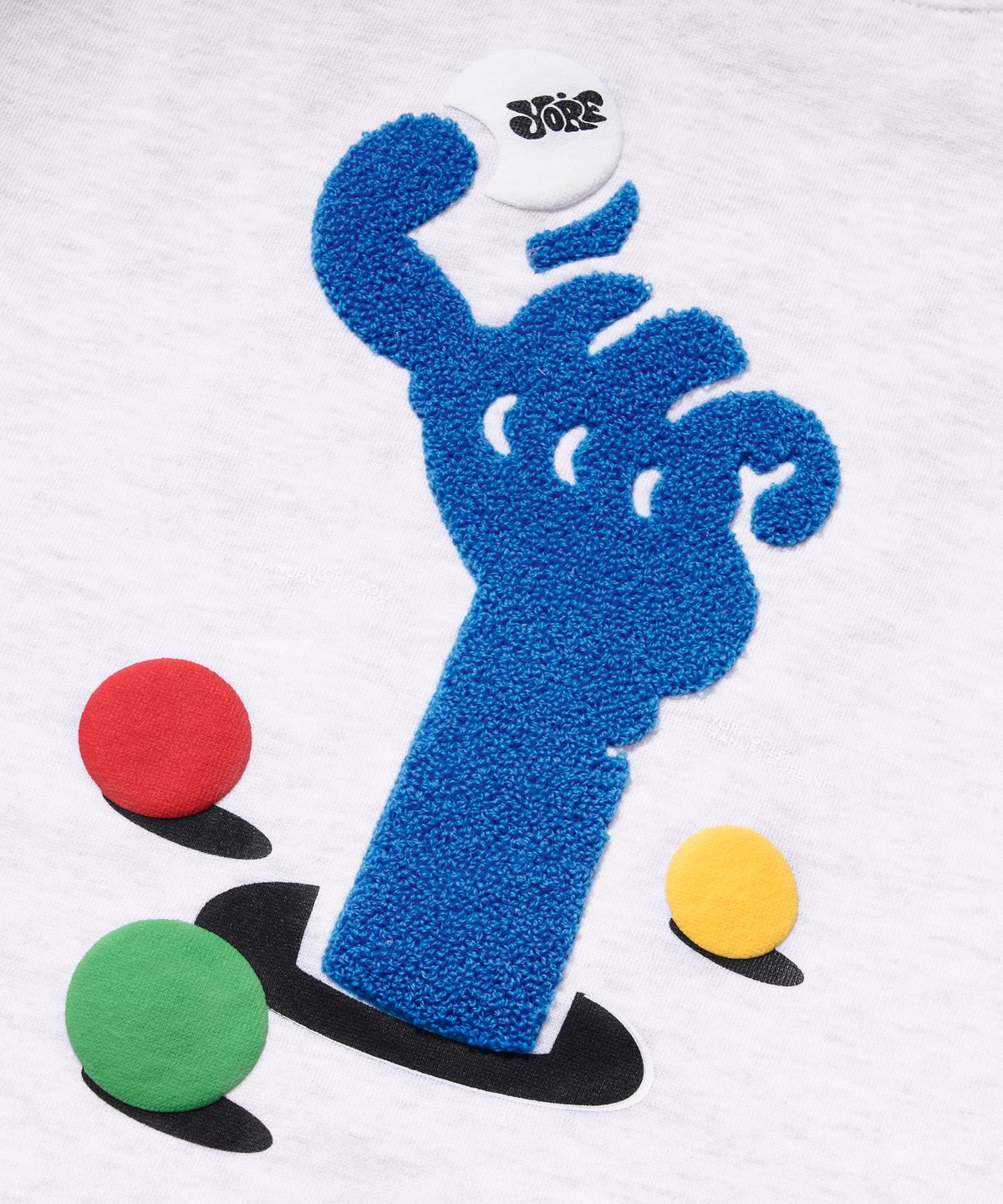 욜프(YORF) YORF CREWNECK ROLL&POP WHITE MELANGE