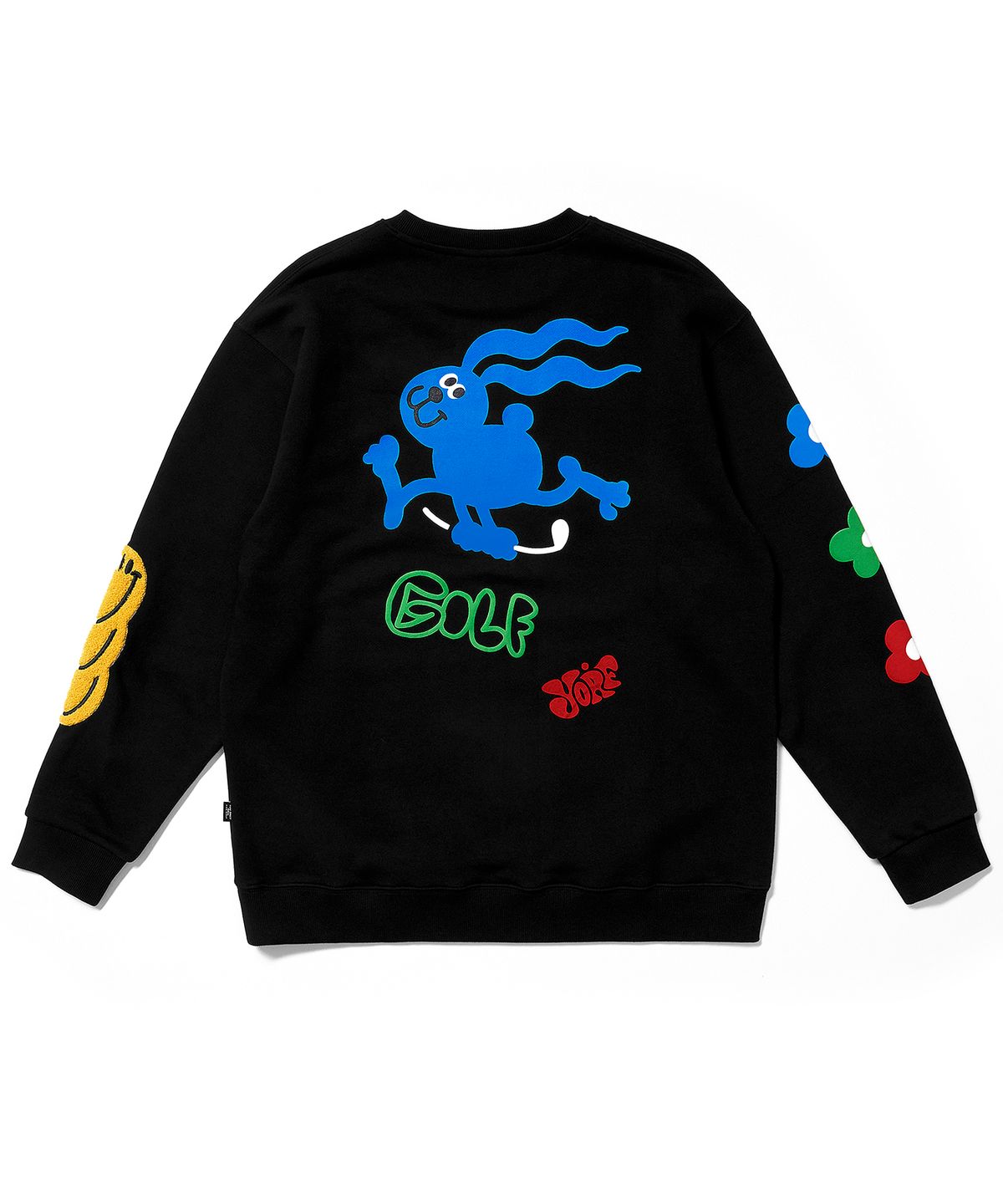 욜프(YORF) YORF CREWNECK B RABBIT BLACK