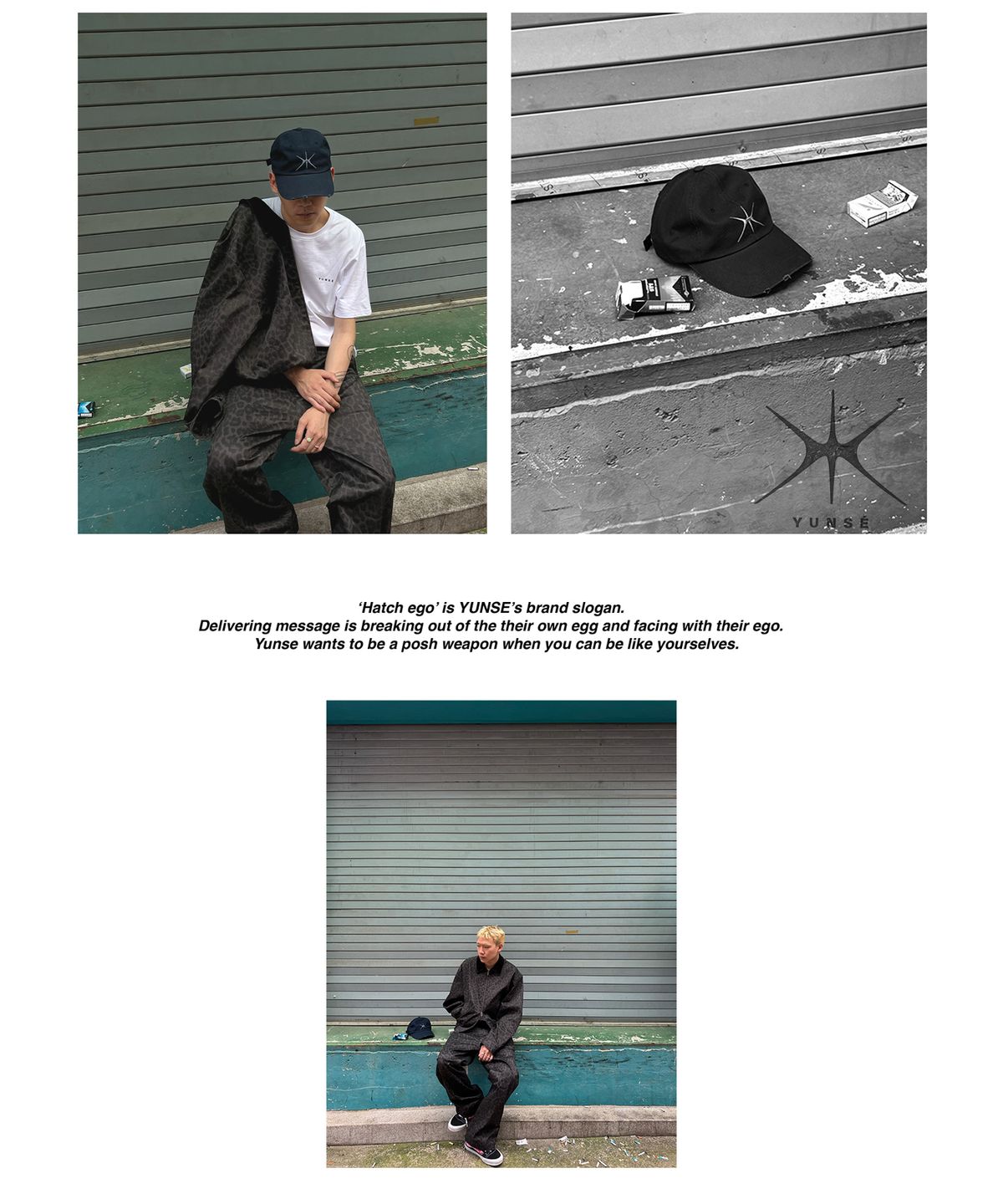 윤세(YUNSE) 해치 데미지 캡 (블랙)