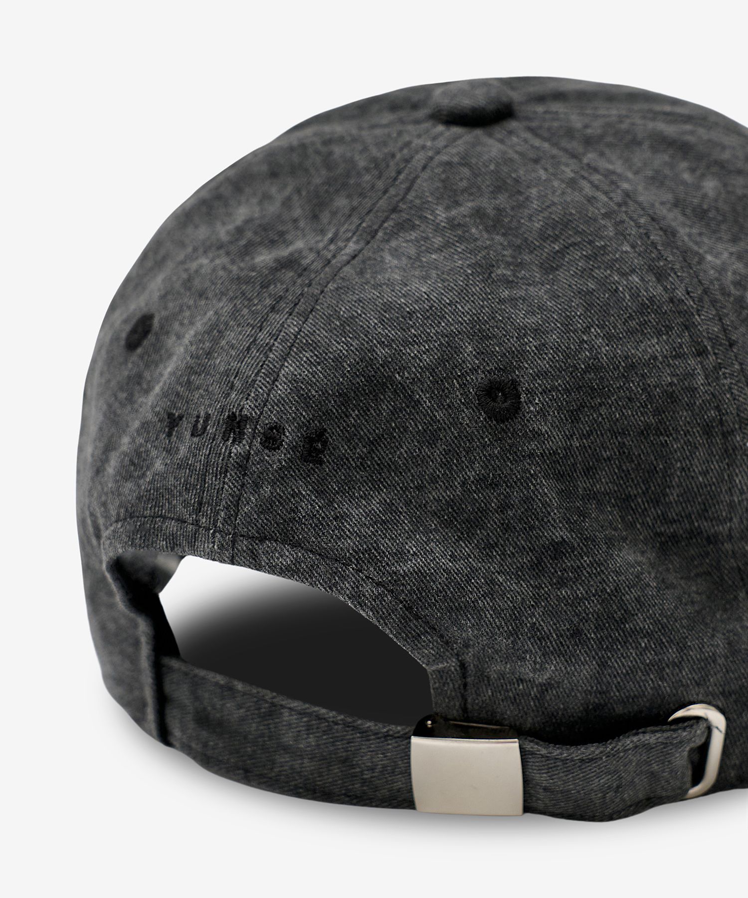 MUSINSA公式 | YUNSE Hatch Damage Cap (Black)