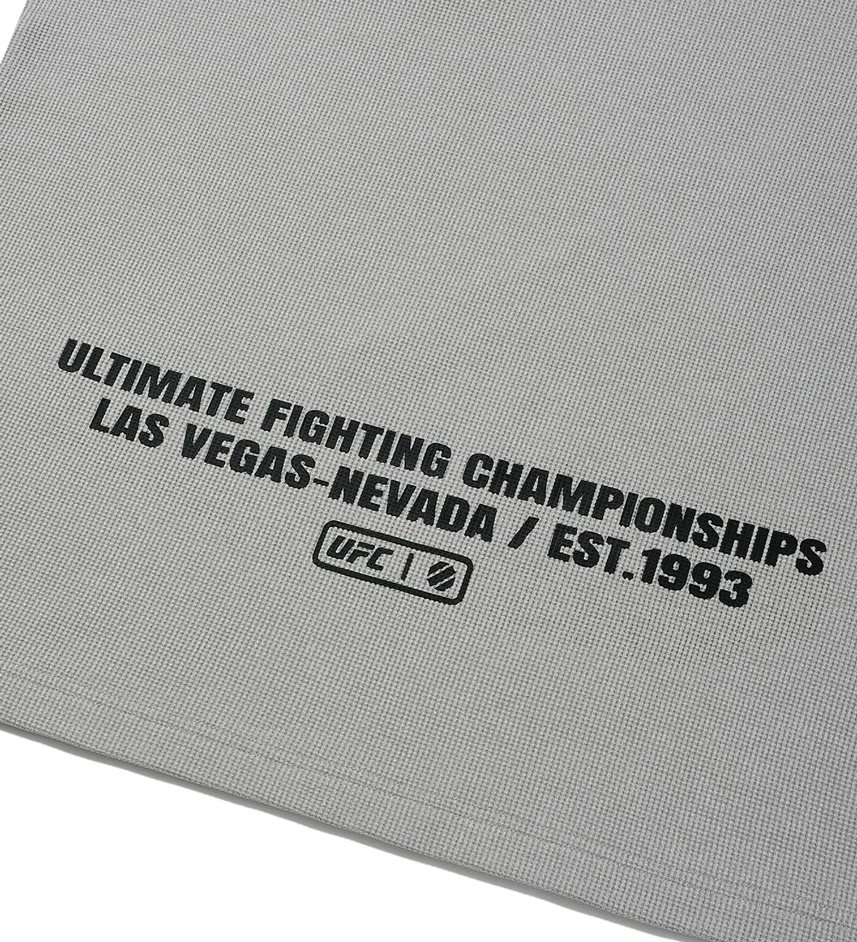 유에프씨 스포츠(UFC SPORT) UFC 챌린저 릴렉스핏 와플 긴팔 티셔츠 멜란지그레이 U2LSV3103MG