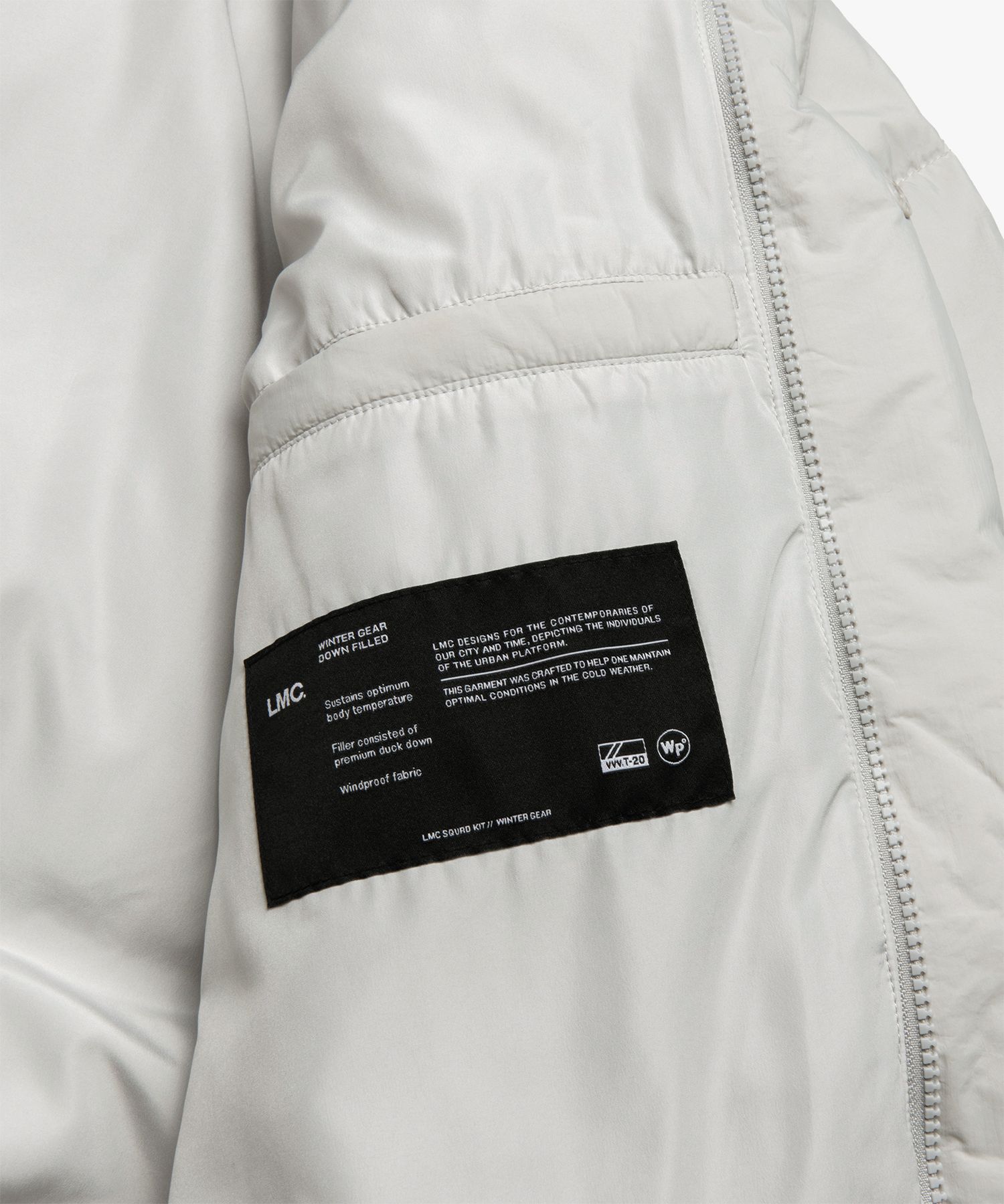 MUSINSA | LMC OG RAGLAN DOWN PARKA light gray