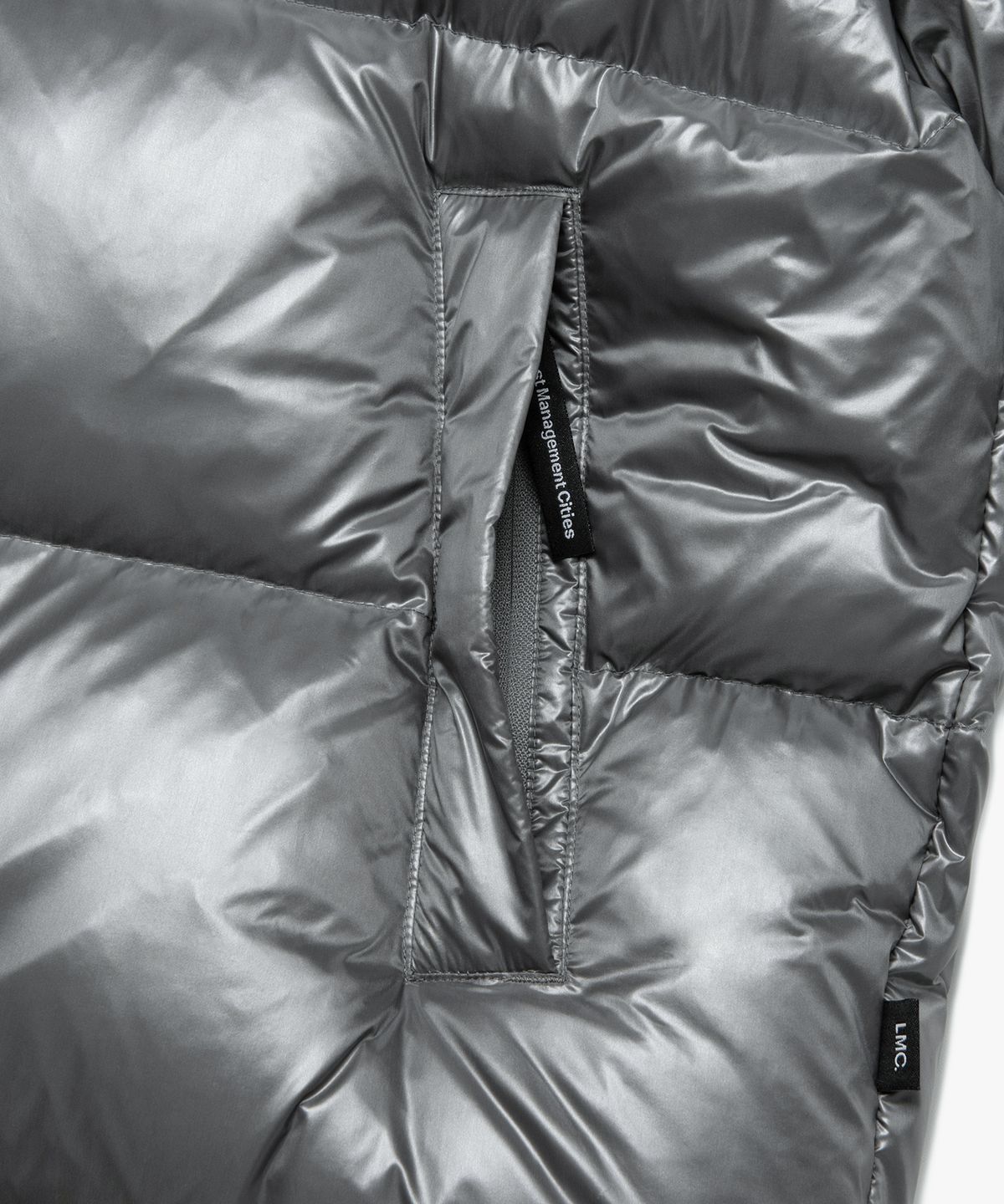 엘엠씨(LMC) OG GLOSSY PUFFER DUCK DOWN PARKA gray