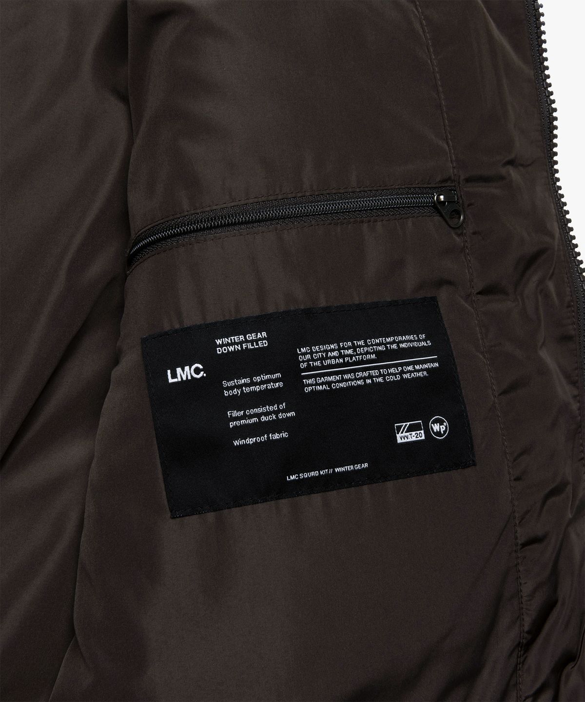 엘엠씨(LMC) OG PUFFER DUCK DOWN VEST brown