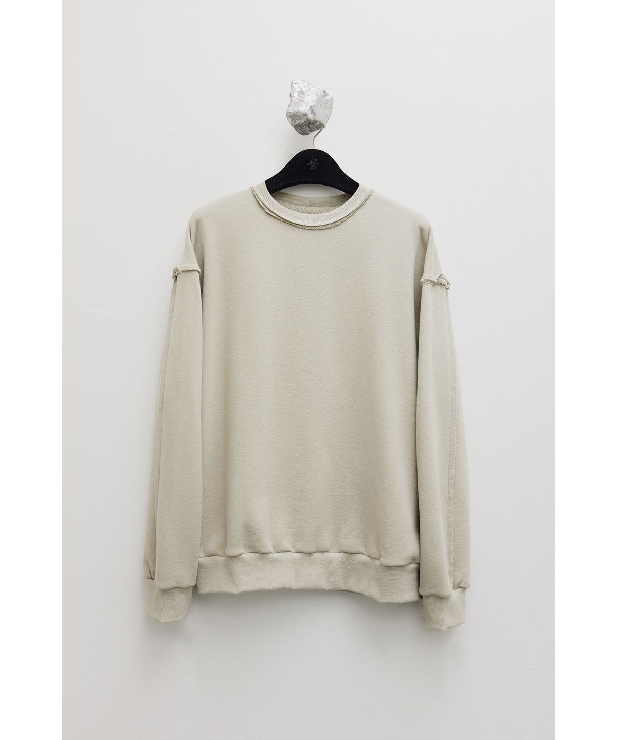 유스(YOUTH) Cut-off Sweatshirt - Beige