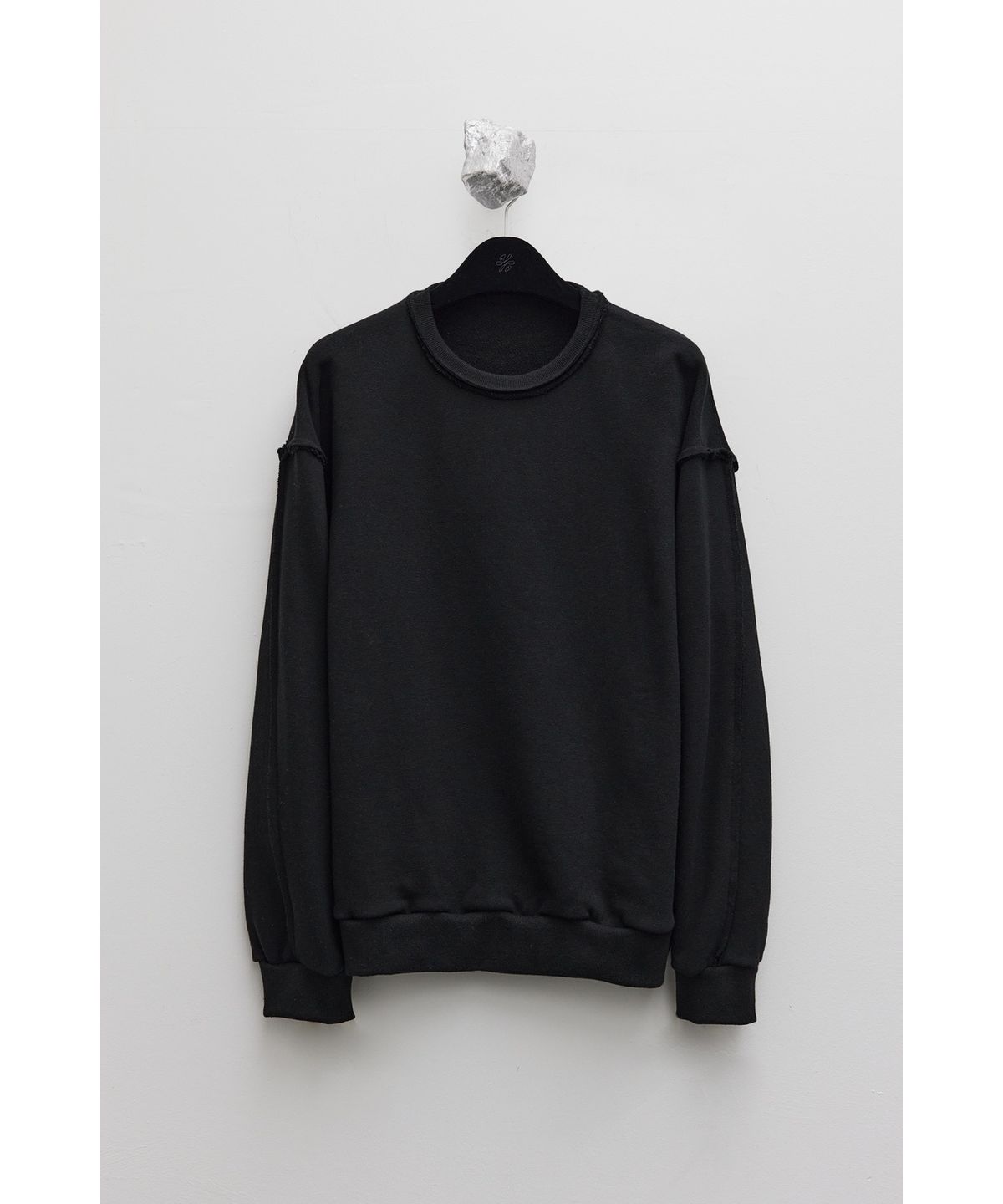 유스(YOUTH) Cut-off Sweatshirt - Black