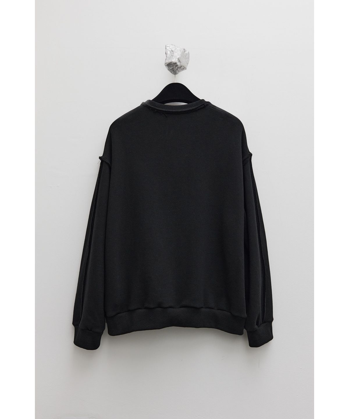 유스(YOUTH) Cut-off Sweatshirt - Black