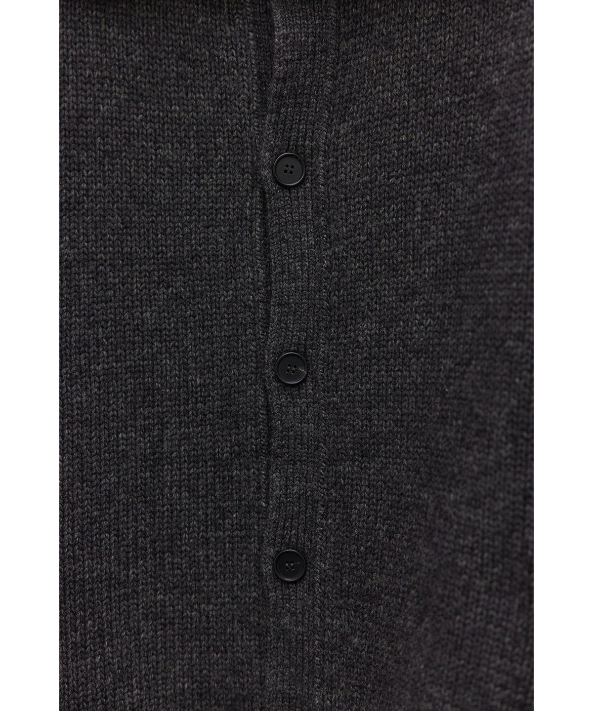 유스(YOUTH) Heavy-weight Knit Cardigan - Charcoal Grey