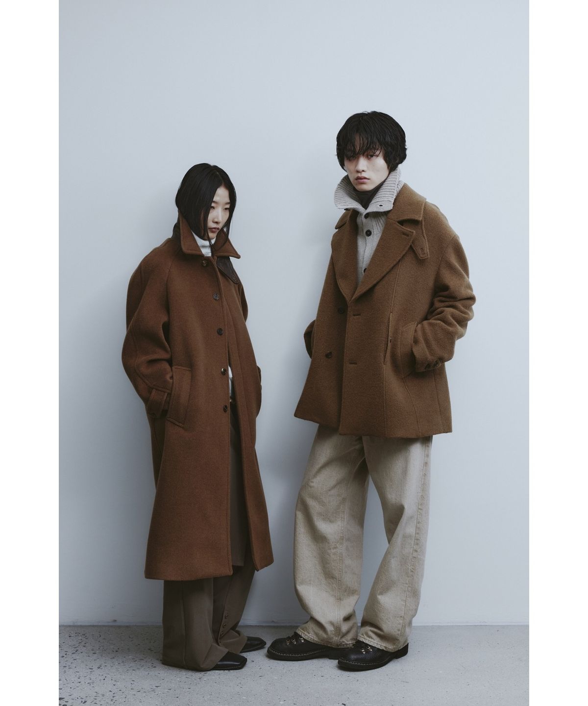 유스(YOUTH) Heavy-weight Knit Cardigan - Melange Beige