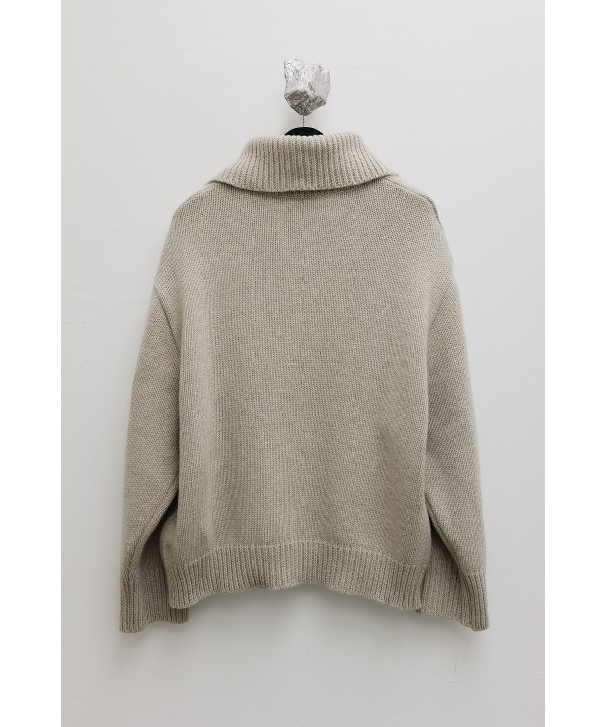 유스(YOUTH) Heavy-weight Knit Cardigan - Melange Beige