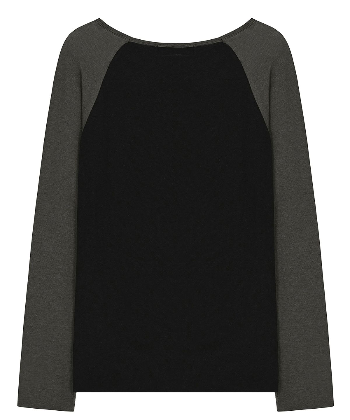 어퓨커멘츠(A FEW COMMENTS) 시어 라글란 롱슬리브 탑 BLACK CHARCOAL