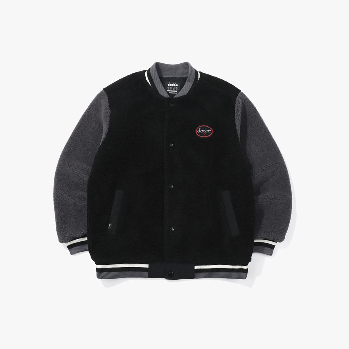디아도라(diadora) 아틀레티카 플리스 자켓 BLACK