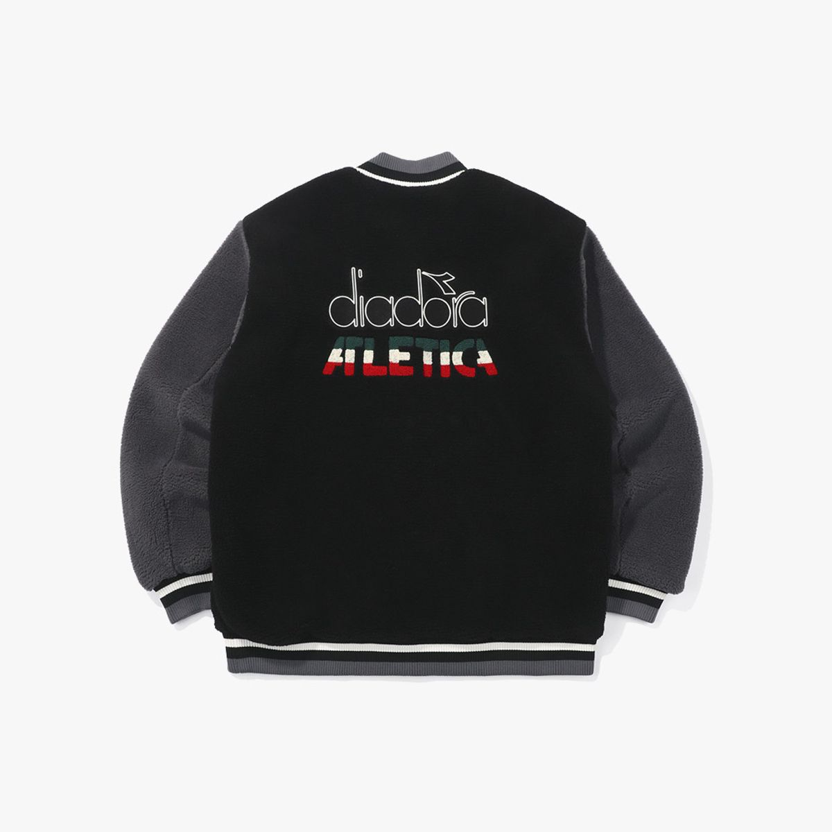 디아도라(diadora) 아틀레티카 플리스 자켓 BLACK