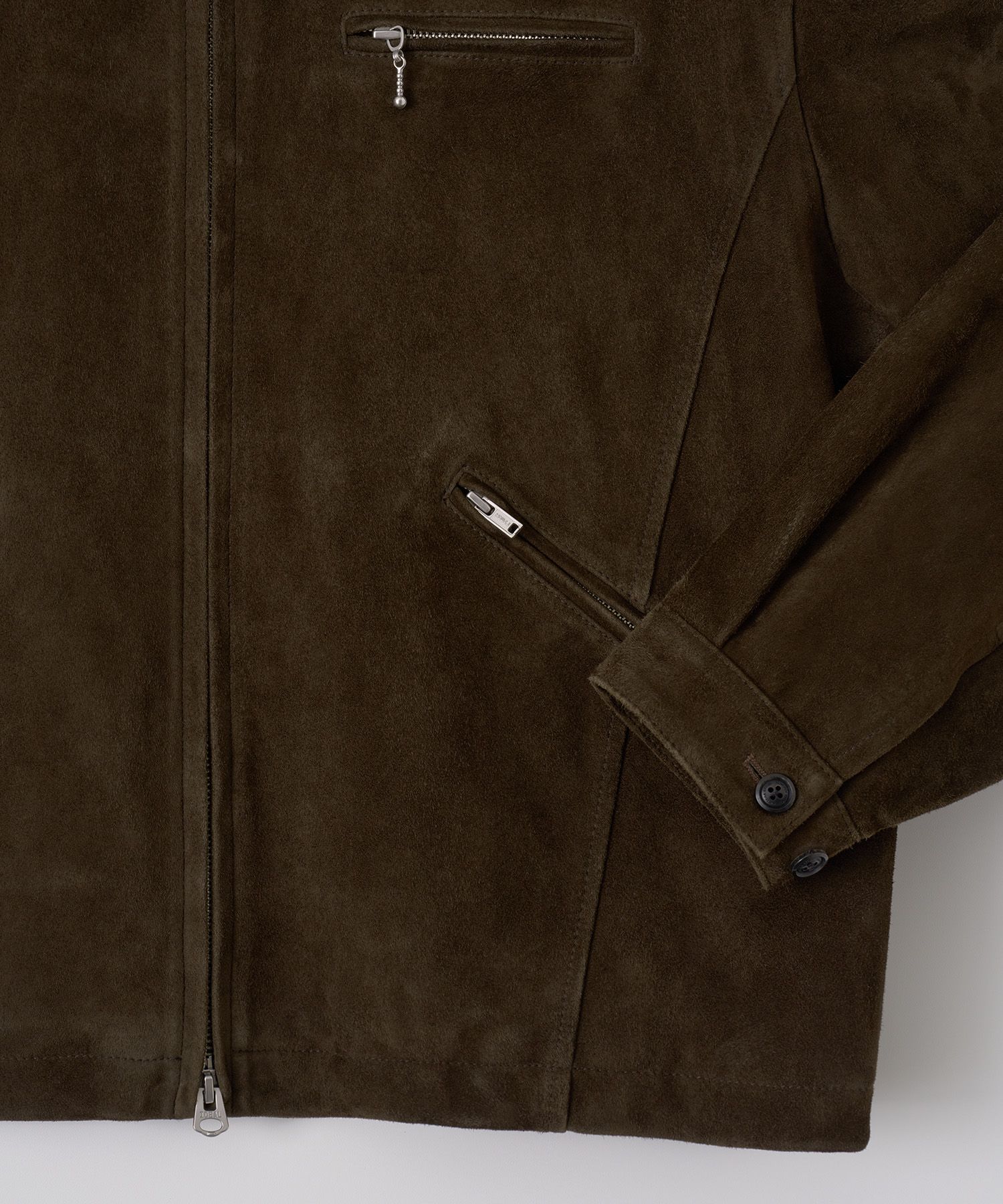 MUSINSA公式 | ANOTHER OFFICE Leather Work Jacket (Dark Brown)