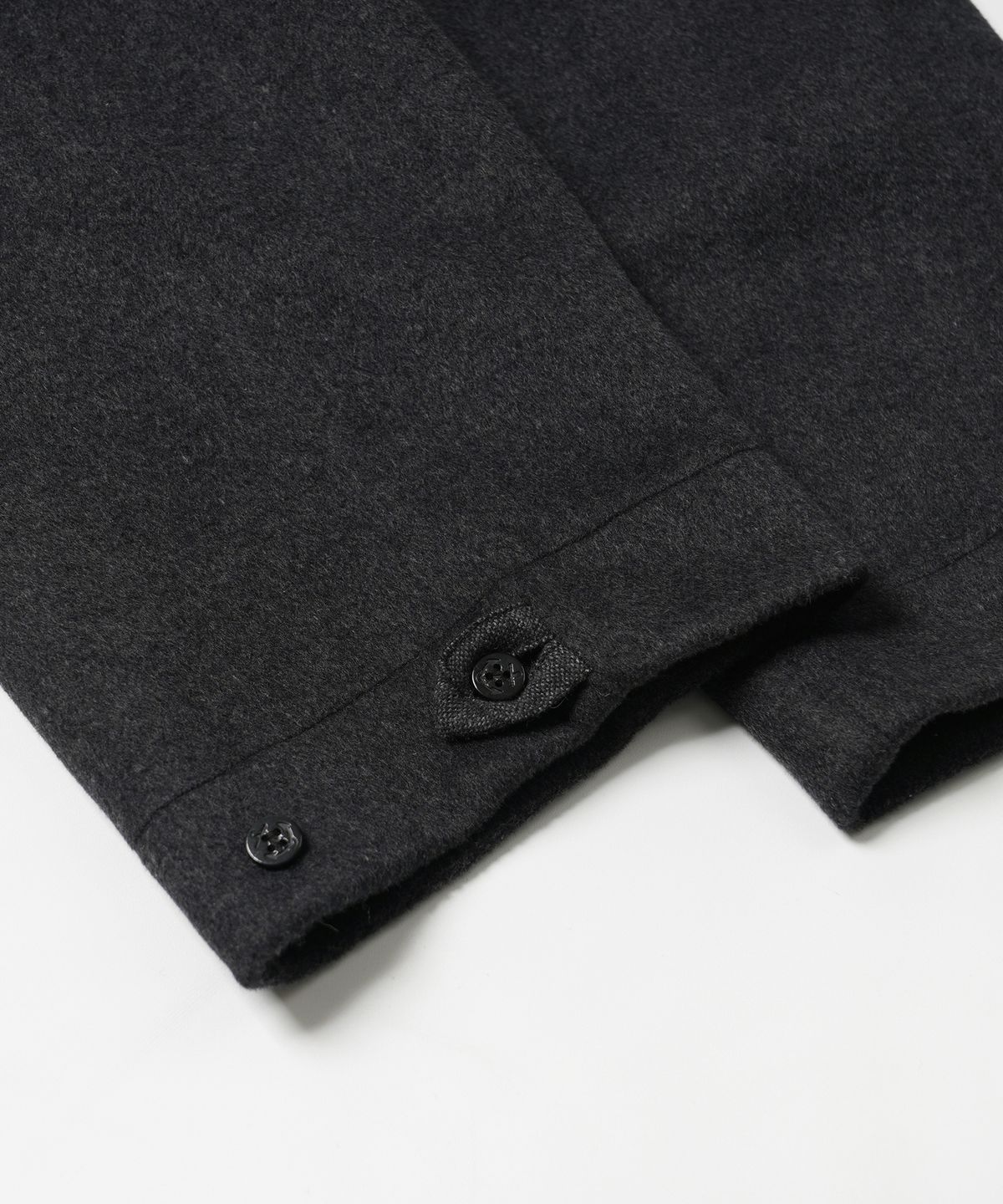 프리즘웍스(FRIZMWORKS) WOOL BELTED DECK PANTS _ CHARCOAL
