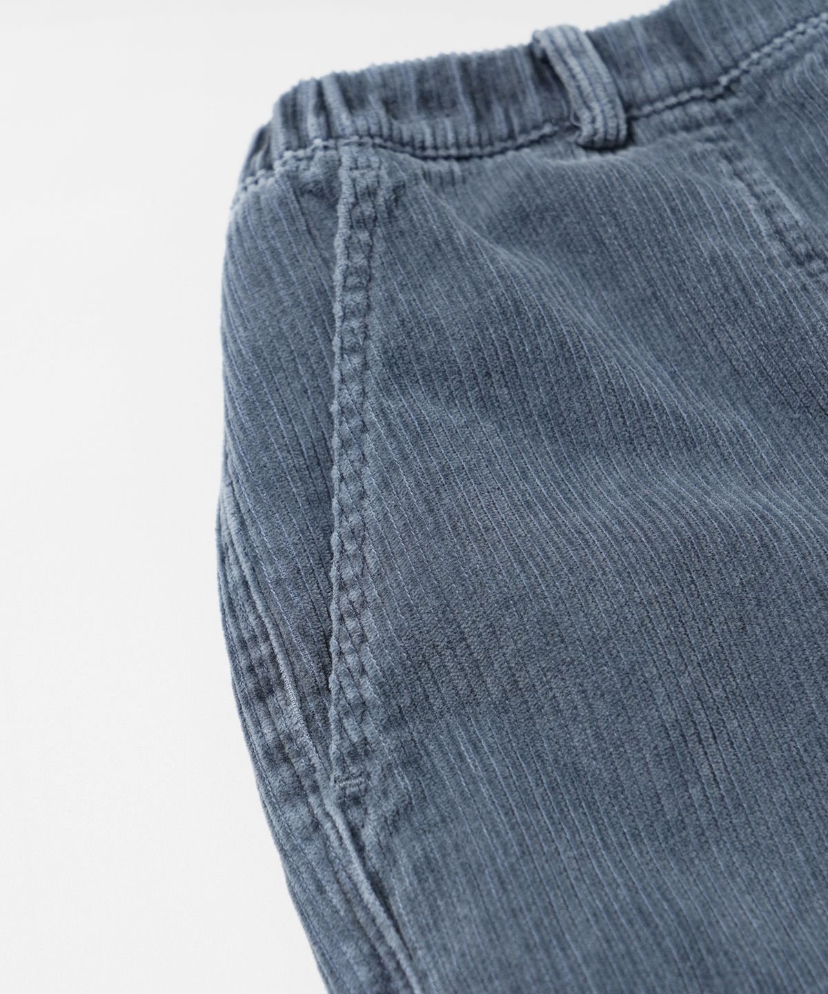 프리즘웍스(FRIZMWORKS) CORDUROY BANDING WIDE FATIGUE PANTS _ NAVY