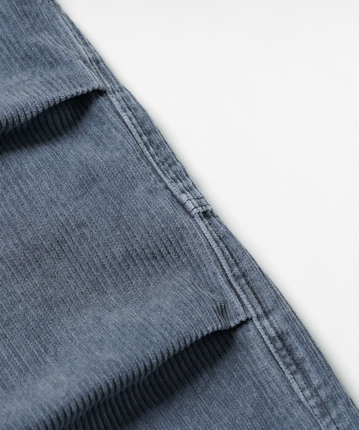 프리즘웍스(FRIZMWORKS) CORDUROY BANDING WIDE FATIGUE PANTS _ NAVY