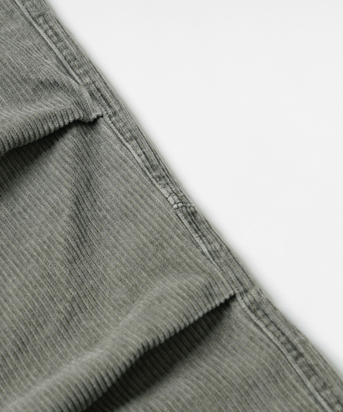 프리즘웍스(FRIZMWORKS) CORDUROY BANDING WIDE FATIGUE PANTS _ OLIVE