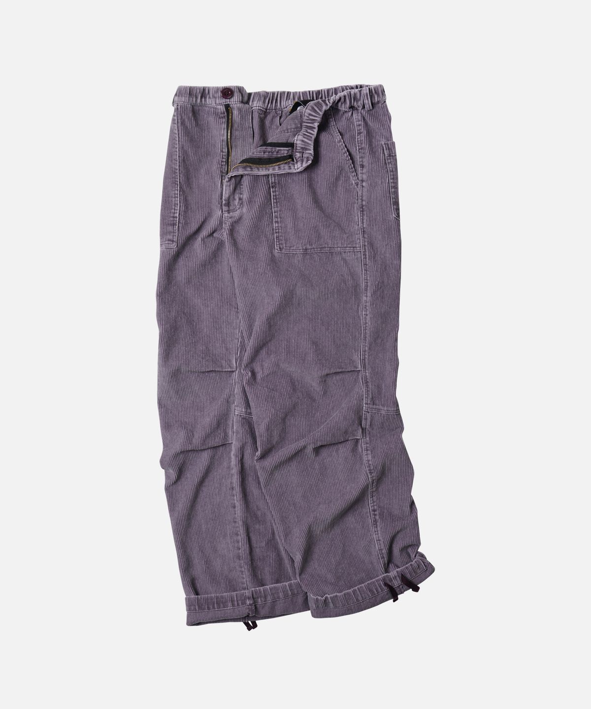 프리즘웍스(FRIZMWORKS) CORDUROY BANDING WIDE FATIGUE PANTS _ RED BEAN