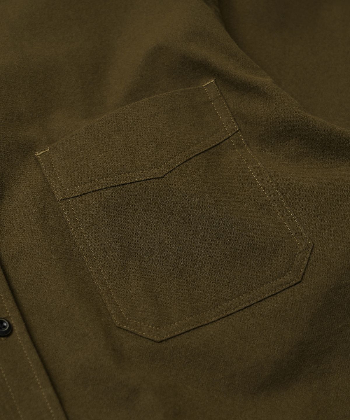프리즘웍스(FRIZMWORKS) FLANNEL FRENCH SHIRT _ OLIVE