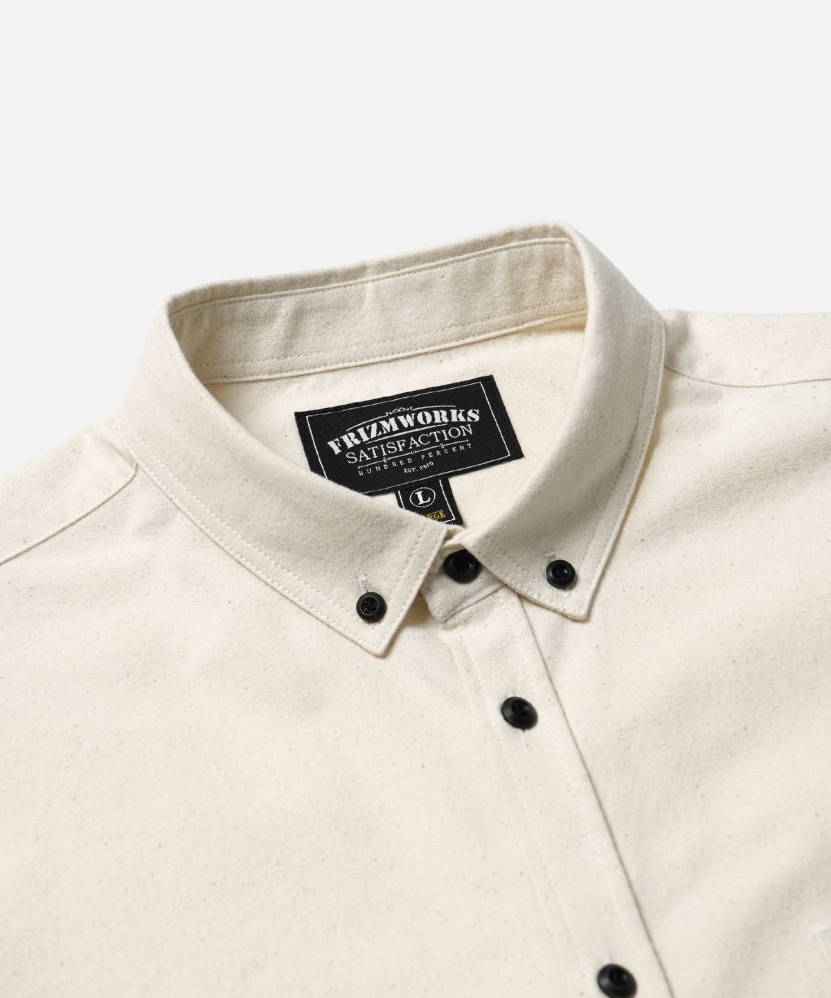 프리즘웍스(FRIZMWORKS) FLANNEL FRENCH SHIRT _ NATURAL
