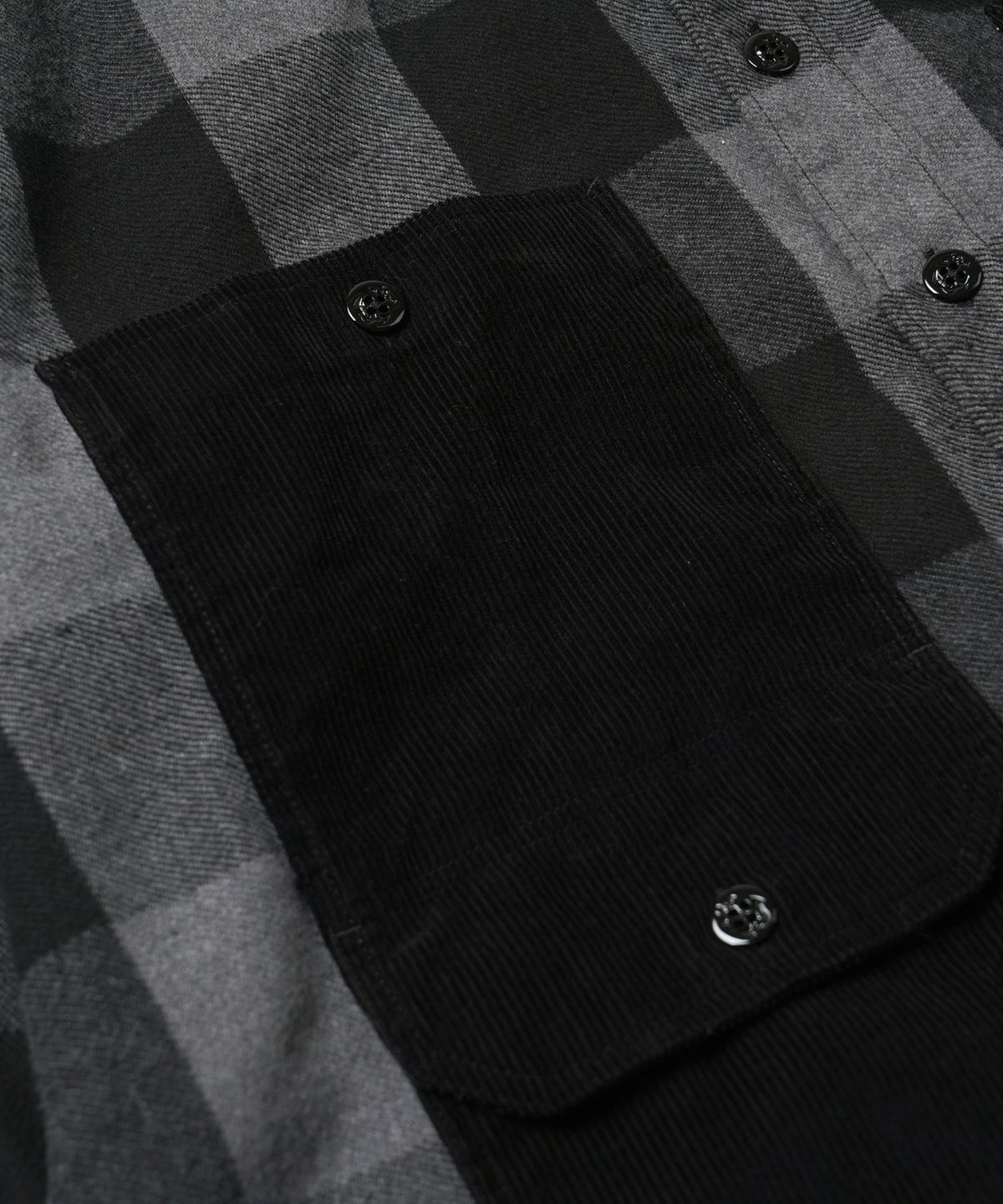 프리즘웍스(FRIZMWORKS) BUFFALO HUNTING SHIRT JACKET _ BLACK