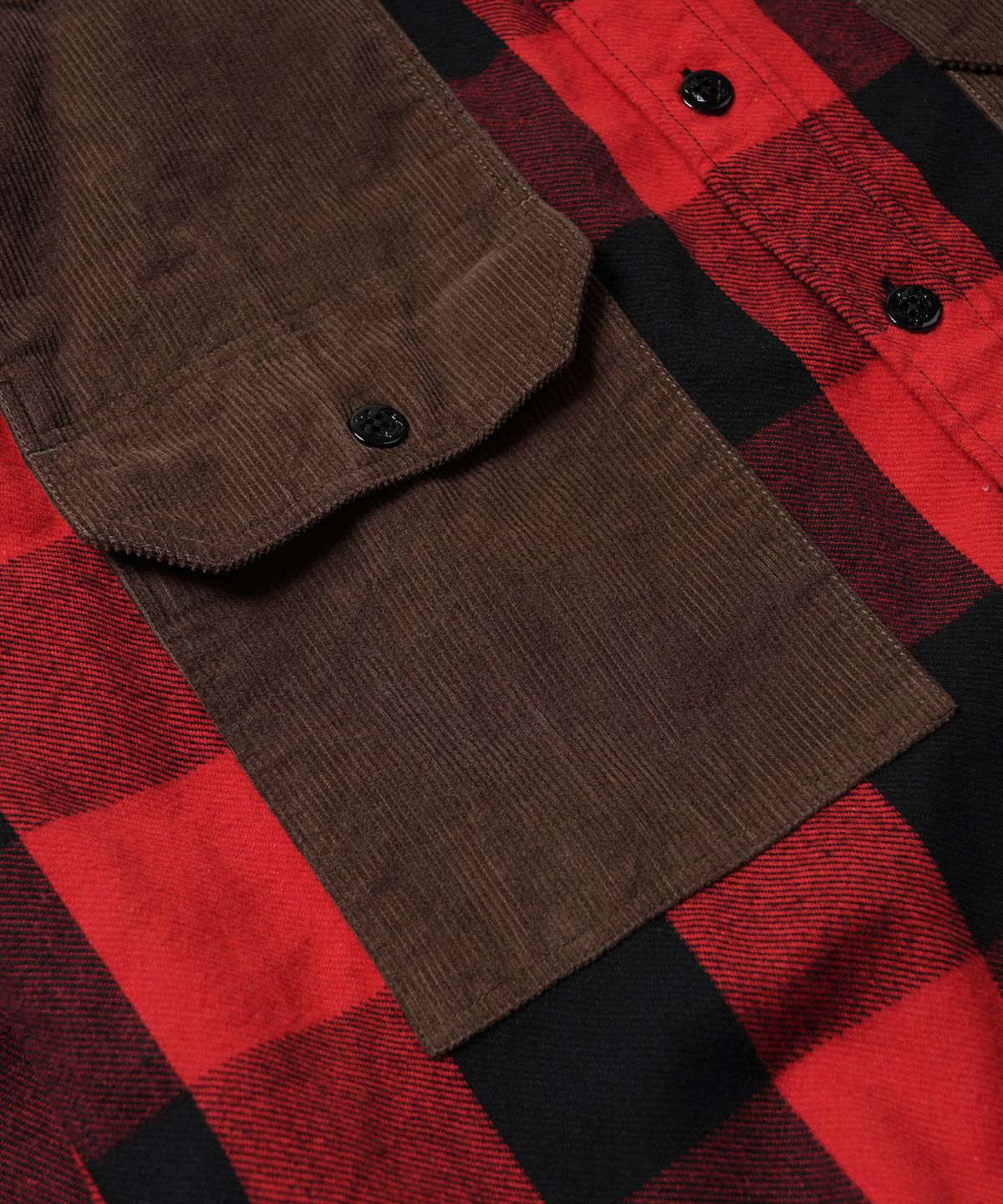 프리즘웍스(FRIZMWORKS) BUFFALO HUNTING SHIRT JACKET _ RED