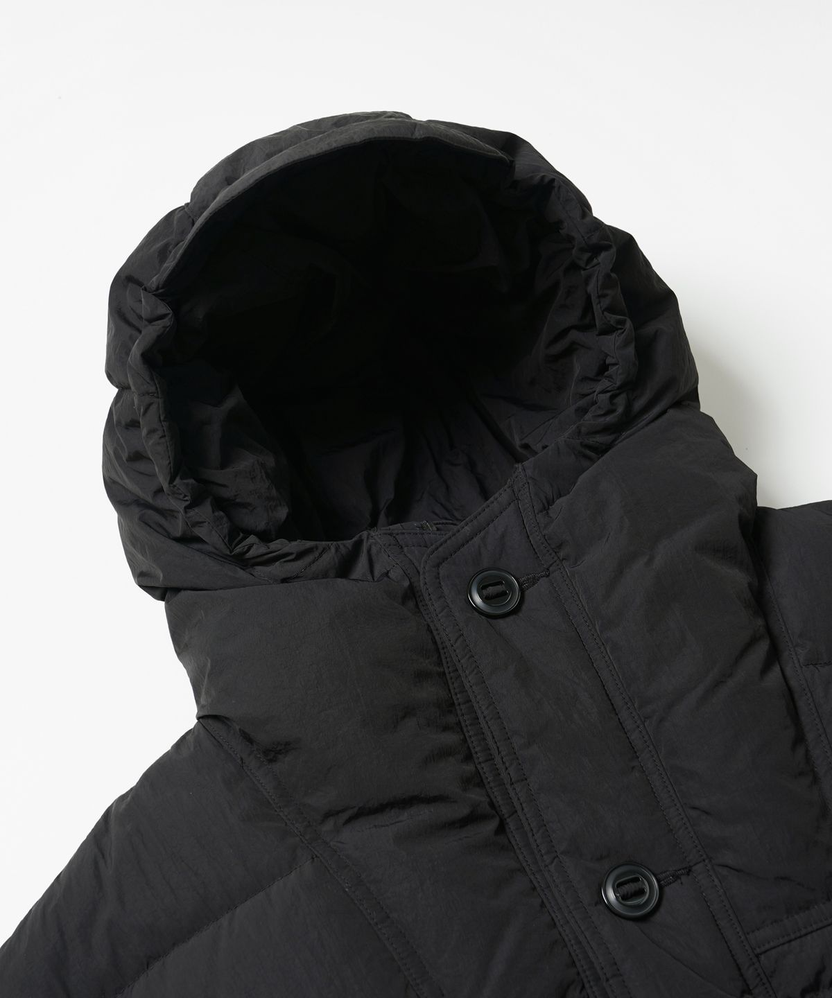 프리즘웍스(FRIZMWORKS) SMOCK PUFFER DOWN PARKA _ BLACK