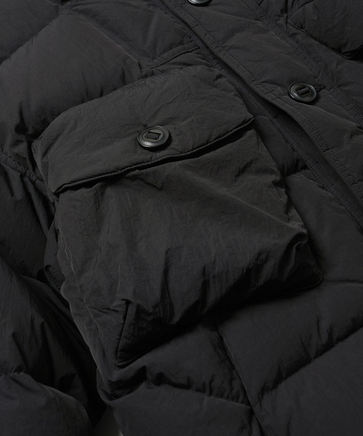 프리즘웍스(FRIZMWORKS) SMOCK PUFFER DOWN PARKA _ BLACK