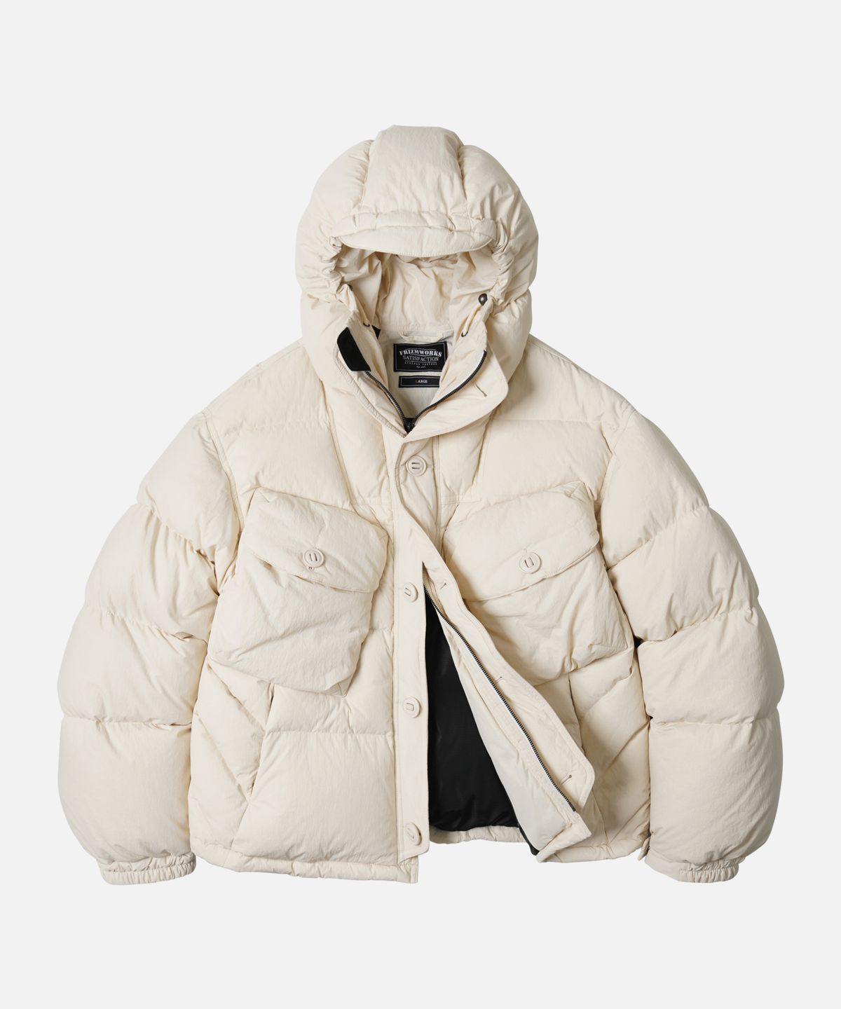프리즘웍스(FRIZMWORKS) SMOCK PUFFER DOWN PARKA _ CREAM
