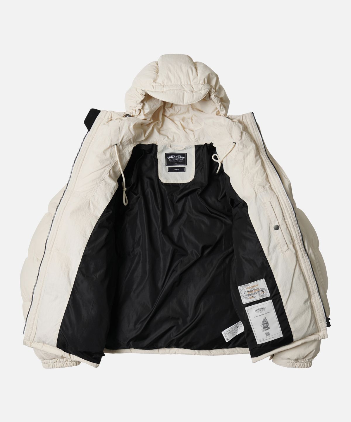 프리즘웍스(FRIZMWORKS) SMOCK PUFFER DOWN PARKA _ CREAM