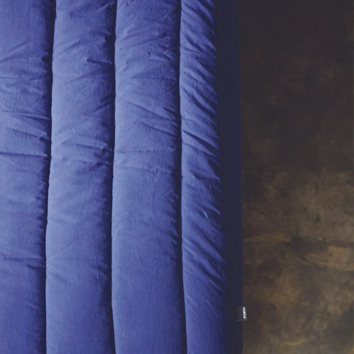 봄봄패브릭스(BOMBOM FABRICS) Soft, washed cotton Quilt mattress cover / navy