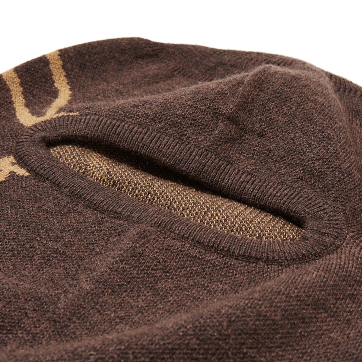 펜필드(PENFIELD) PENFIELD KNIT LOGO BALACLAVA BROWN_FQ7AH47U