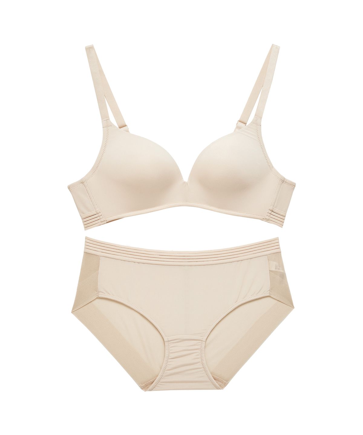 플레이텍스(PLAYTEX) 노와이어 시크릿밴드 브라팬티 세트