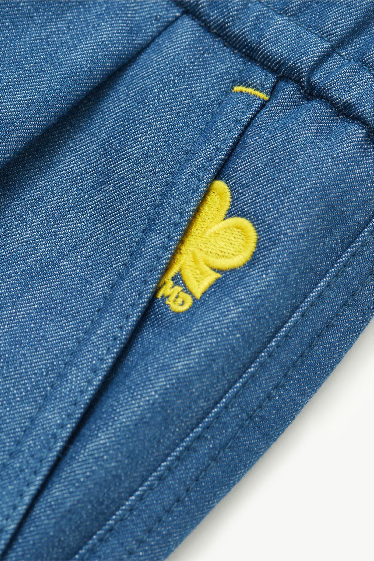 무드디렉터(MOODDIRECTOR) Le rayon jaune 데님 쇼츠 스카이블루