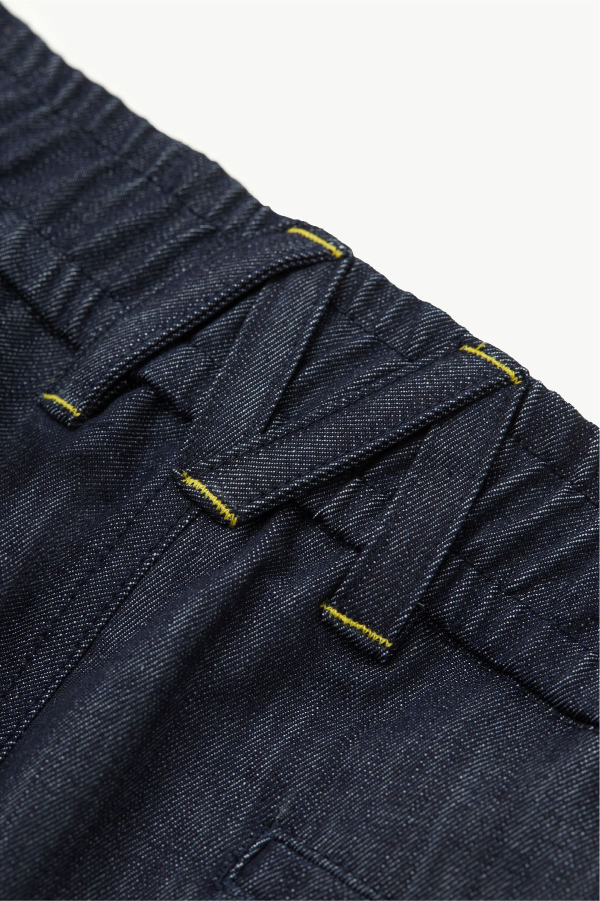 무드디렉터(MOODDIRECTOR) Le rayon jaune 데님 쇼츠 다크 블루