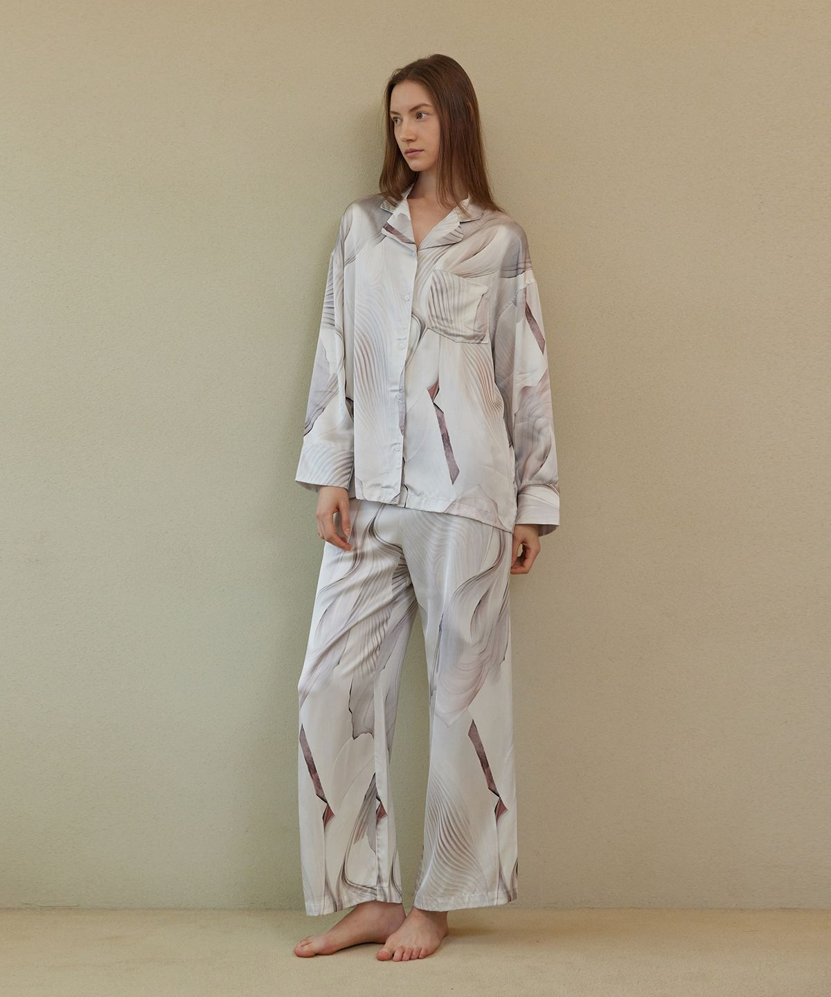 아템포(ATEMPO) CLASSIC ROUND PAJAMA SET_gentle wave