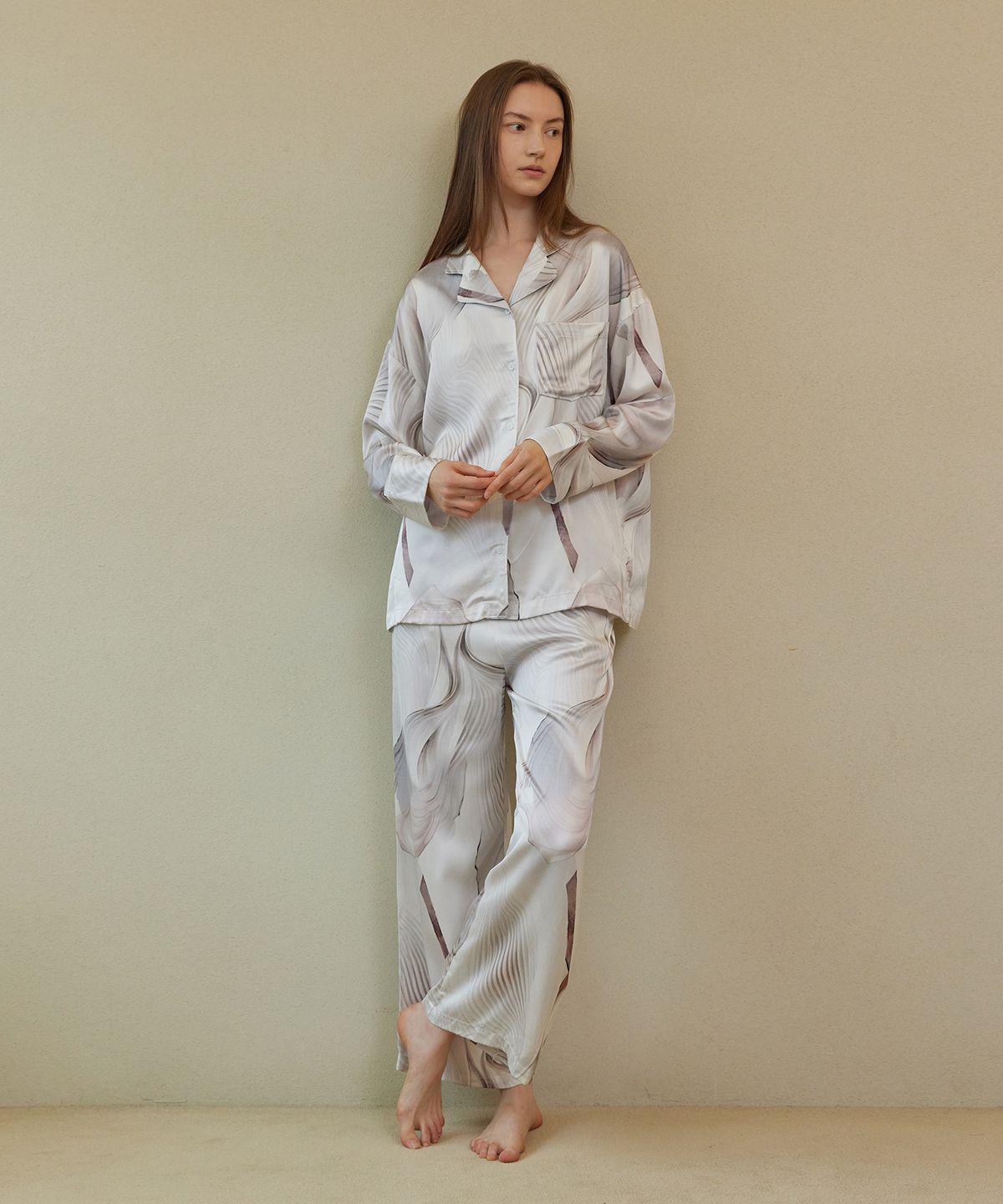 아템포(ATEMPO) CLASSIC ROUND PAJAMA SET_gentle wave