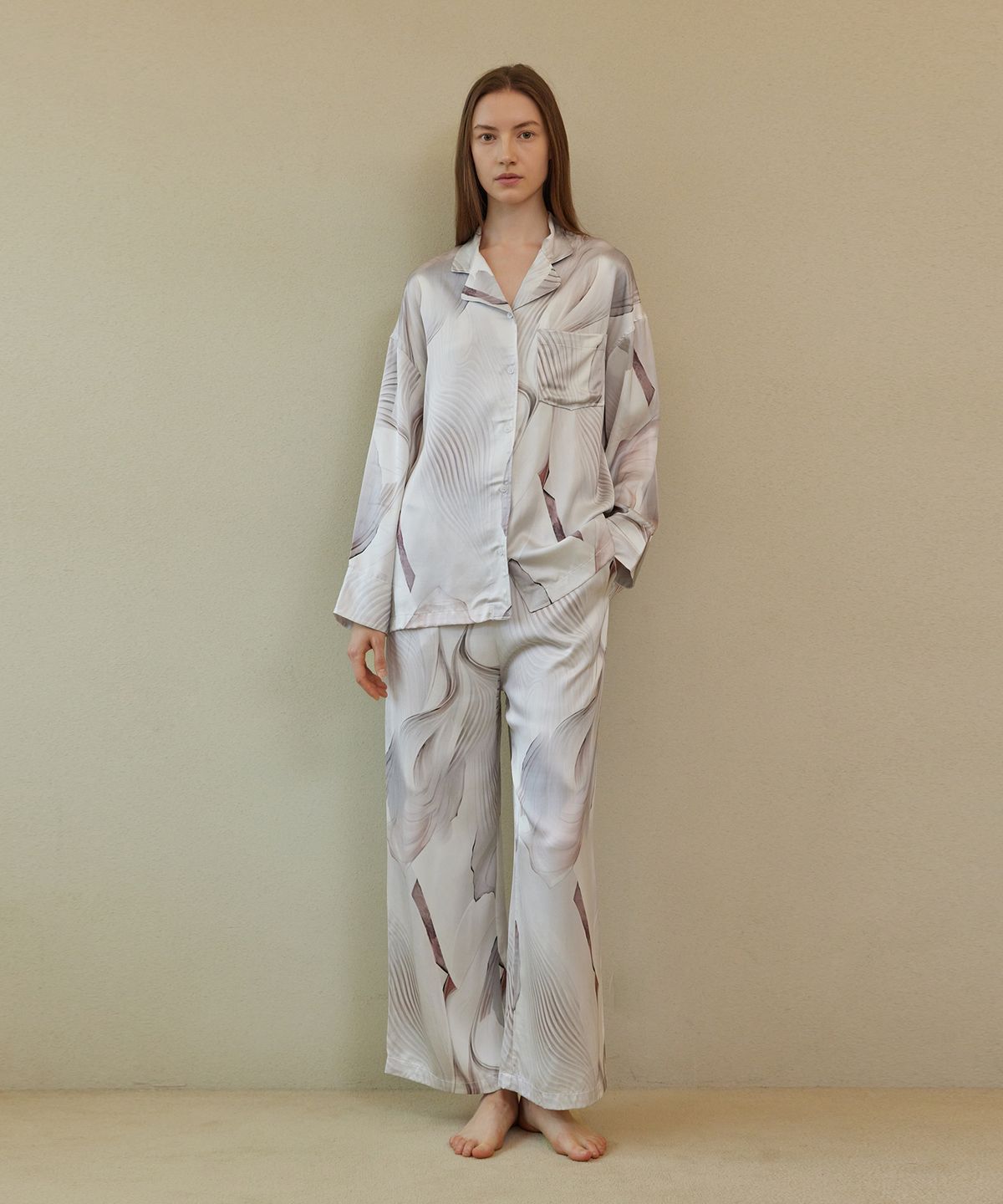 아템포(ATEMPO) CLASSIC ROUND PAJAMA SET_gentle wave